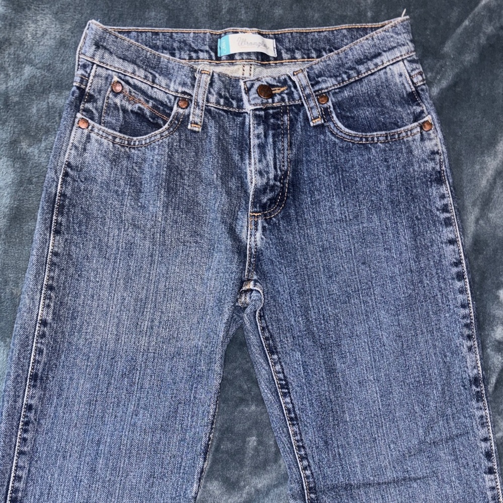 Wrangler Dark Blue Straight Jeans